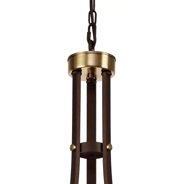 Derryclare 3 Light Brown & Bronze Pendant