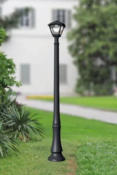 Dino Dario 8.5W Post Light in Black