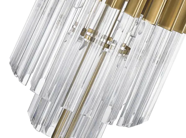 Donard Brass Table Lamp with Clear Glass