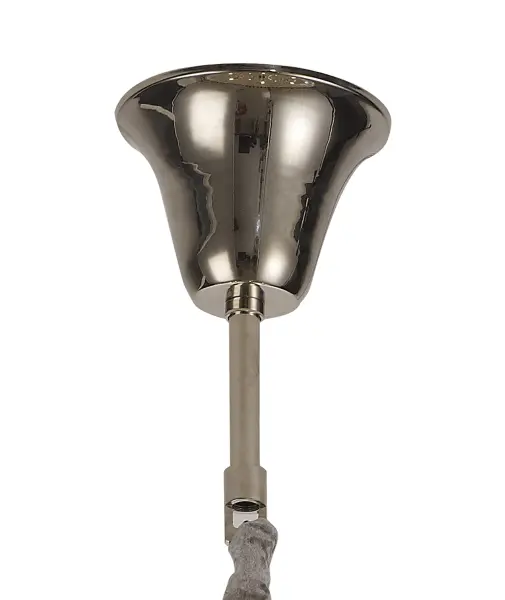 Donard Polished Nickel 19 Light Tiered Chandelier with Clear Glass