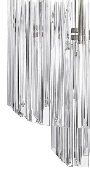 Donard Polished Nickel Table Lamp with Clear Glass
