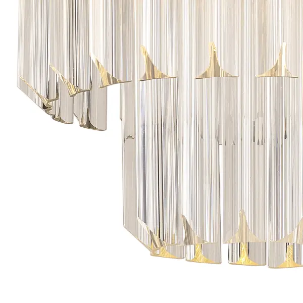 Donard Matt Black 3 Light Flush Fitting with Clear Glass