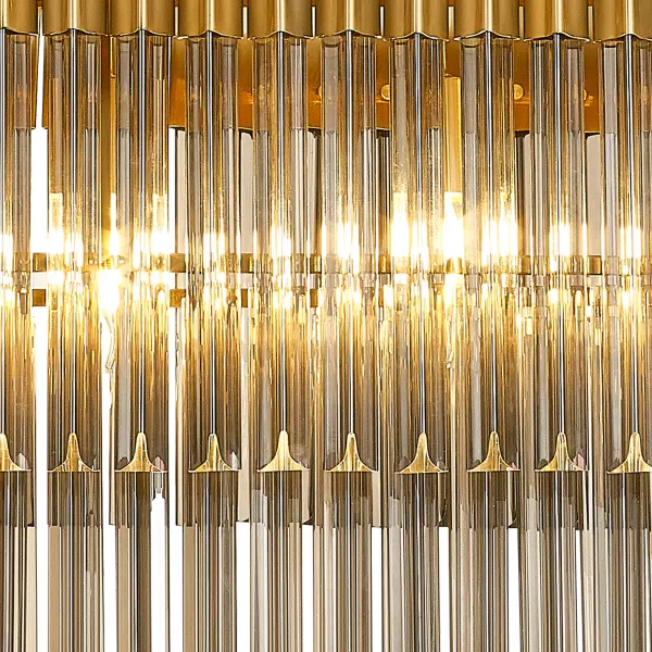 Donard Brass 5 Light Bar Pendant with Smoked Glass
