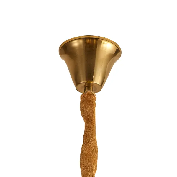 Donard Brass 8 Light Pendant with Smoked Glass