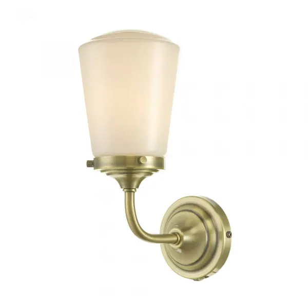 Caden Bathroom Wall Light Antique Brass