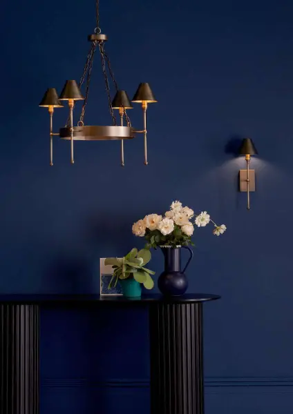 Durrell 4lt Solid Antique Brass Pendant