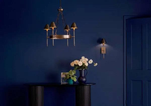 Durrell 4lt Solid Antique Brass Pendant