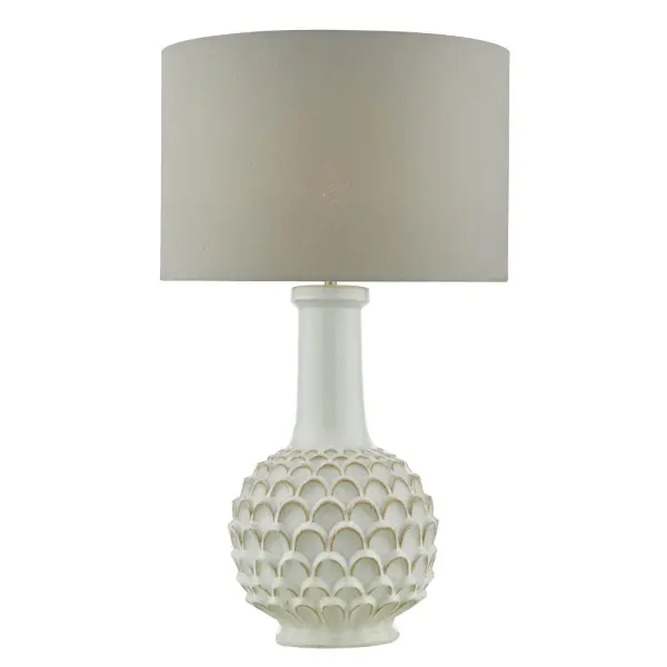 Edlyn White Reactive Glaze Table Lamp Base Only