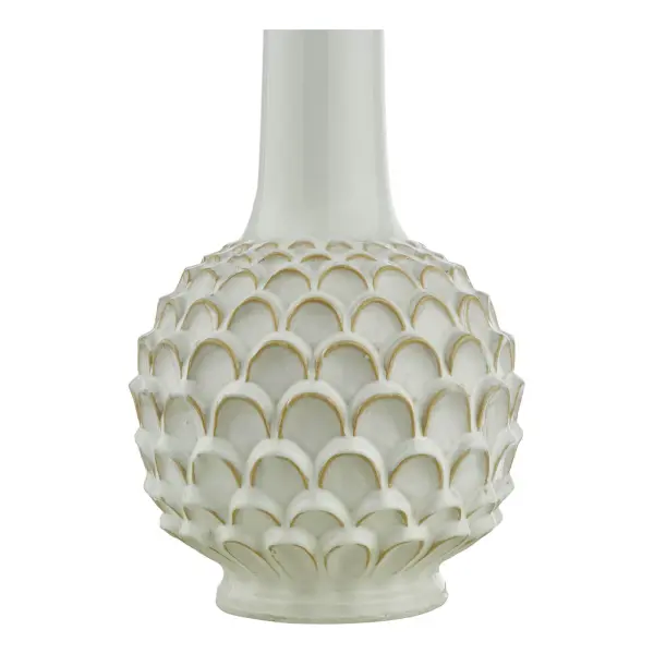 Edlyn White Reactive Glaze Table Lamp Base Only