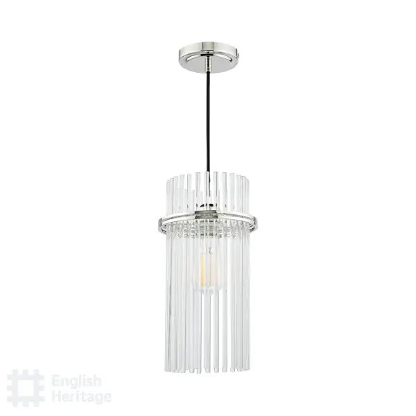Eltham Polished Nickel Single Pendant