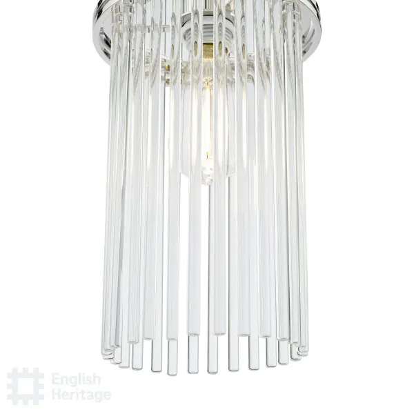 Eltham Polished Nickel Single Pendant