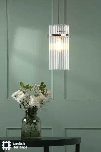 Eltham Polished Nickel Single Pendant