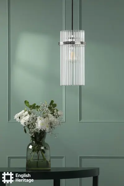 Eltham Polished Nickel Single Pendant