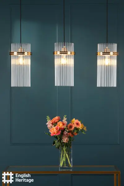 Eltham Antique Gold 3 Light Bar Pendant