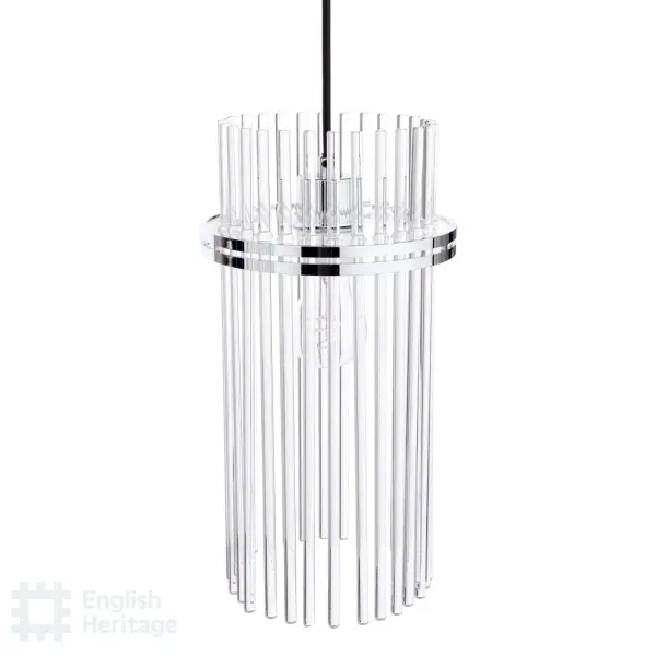 Eltham Polished Nickel 3 Light Bar Pendant