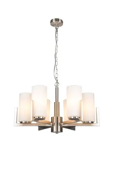 Empire 6 Light Satin Chrome Pendant