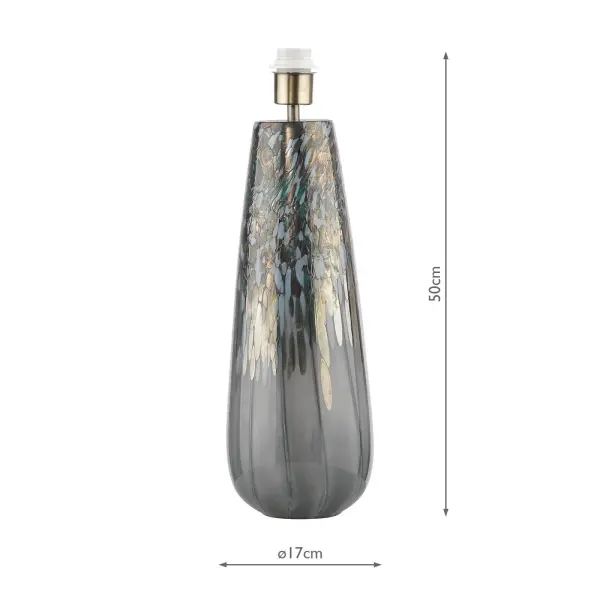Erdis Blue Art Table Lamp Base Only