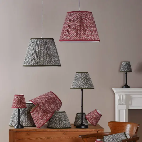 Esther Red 300mm Cotton Empire Shade