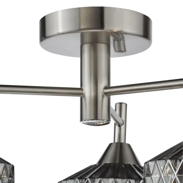 Fabrienne 3 Light Semi Flush Fitting