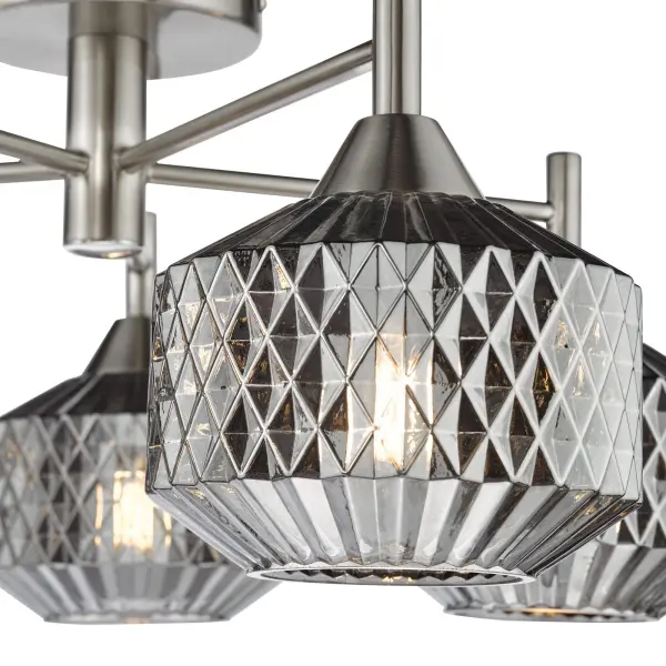 Fabrienne 5 Light Semi Flush Fitting