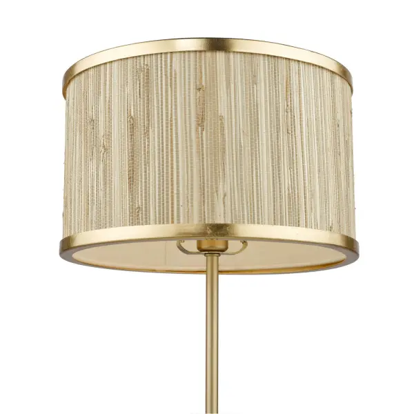 Fenella Table Lamp in Golf Leaf & Seagrass