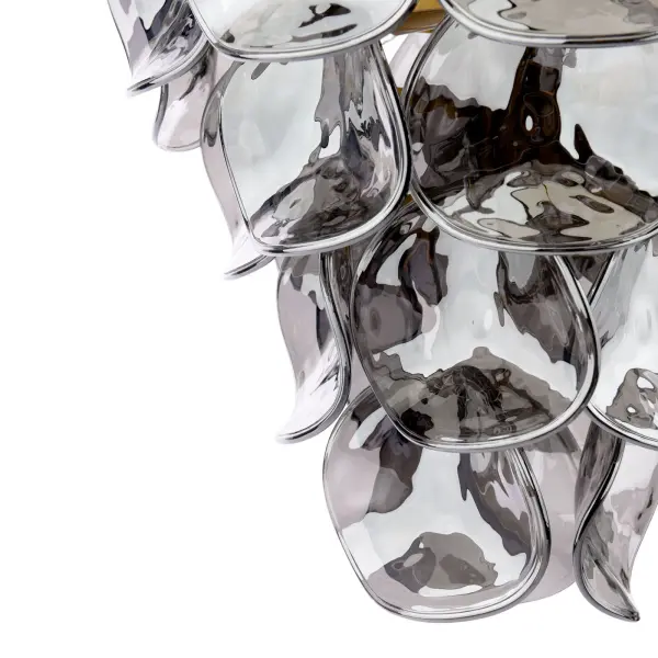 Genoa 8 Light Brass & Smoked Glass Pendant