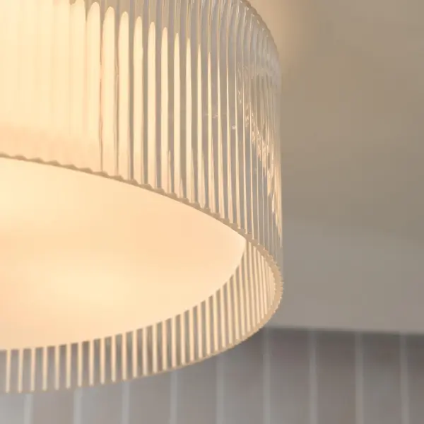 Geryon Polished Chrome Bathroom Flush Light IP44