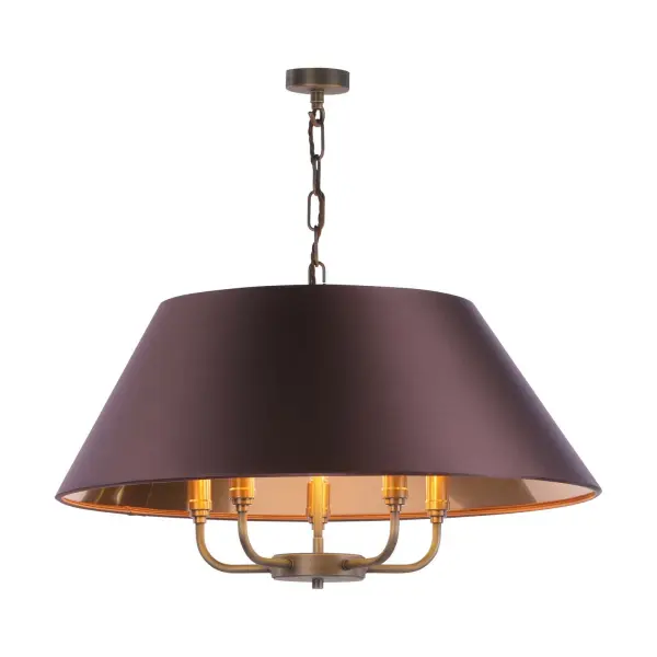 Gothenburg Brass Pendant with Bespoke Shade