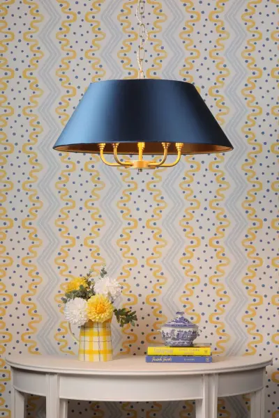 Gothenburg Brass Pendant with Bespoke Shade