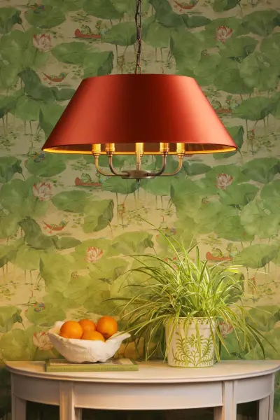 Gothenburg Brass Pendant with Bespoke Shade