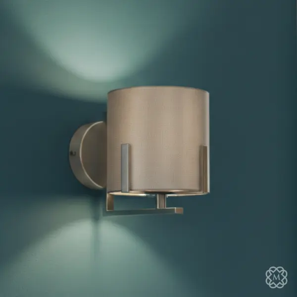 Hadden Satin Chrome Wall Light