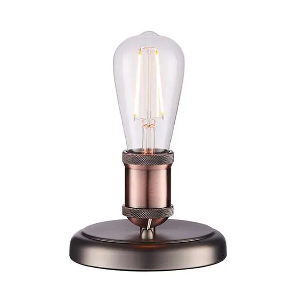 Hal Small Table Lamp in an Aged Copper Finish