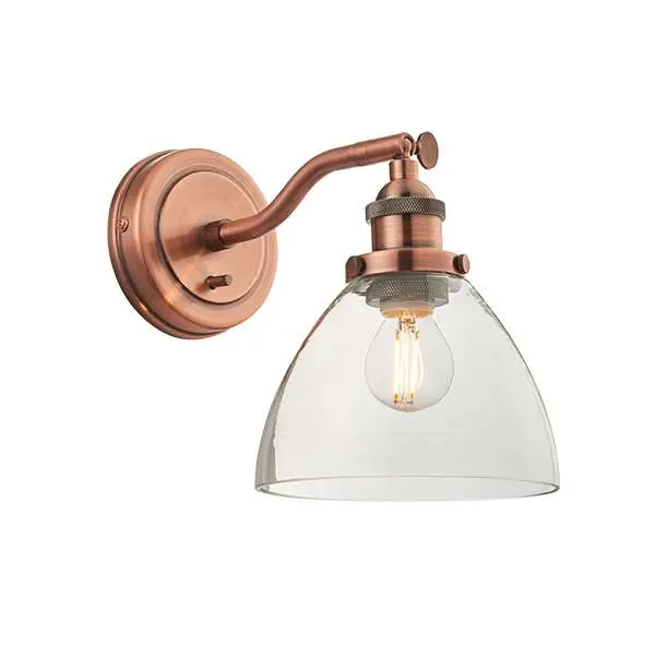 Hansen Wall Fitting in Aged Copper