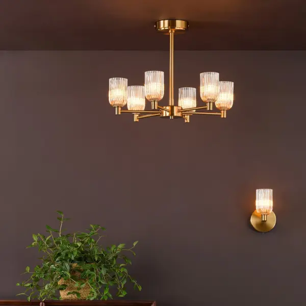 Hilaria Antique Gold Single Wall Light