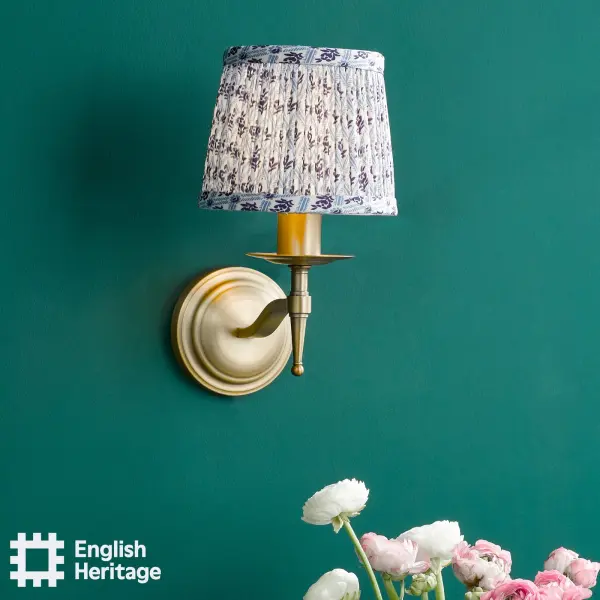 St John Blue 14cm Cotton Empire Shade