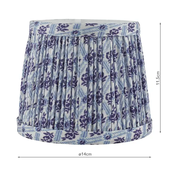 St John Blue 14cm Cotton Empire Shade