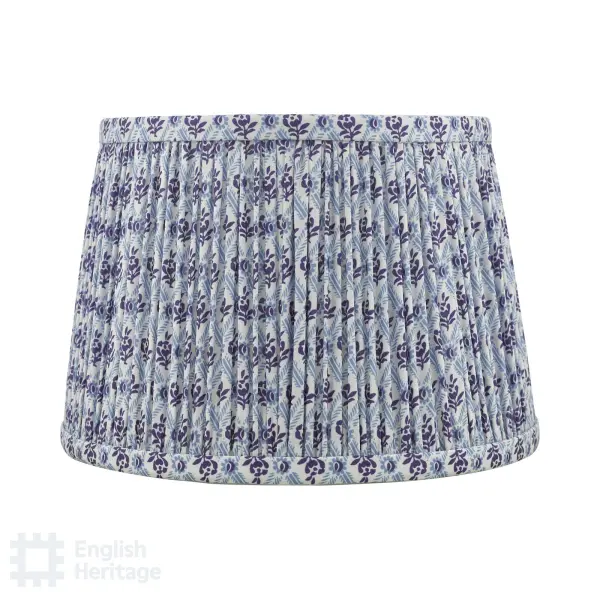 St John Blue 25cm Cotton Empire Shade