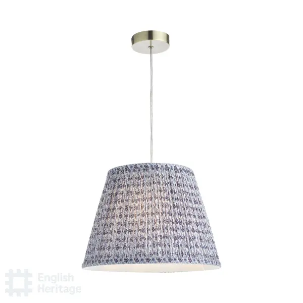 St John Blue 35cm Cotton Empire Shade