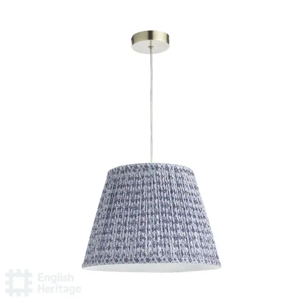 St John Blue 35cm Cotton Empire Shade