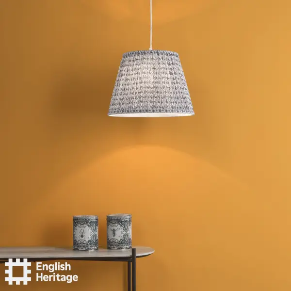 St John Blue 35cm Cotton Empire Shade