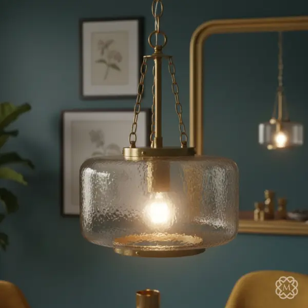 Kimi Cylinder Brass Pendant