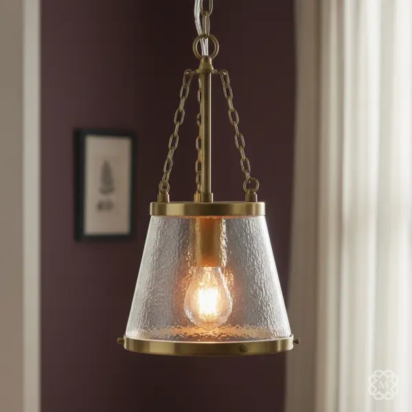 Kimi Tapered Brass Pendant