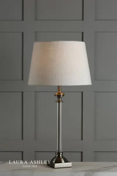 Winston Table Lamp Antique Chrome & Glass Base Only
