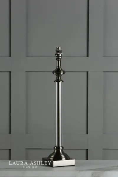 Winston Table Lamp Antique Chrome & Glass Base Only