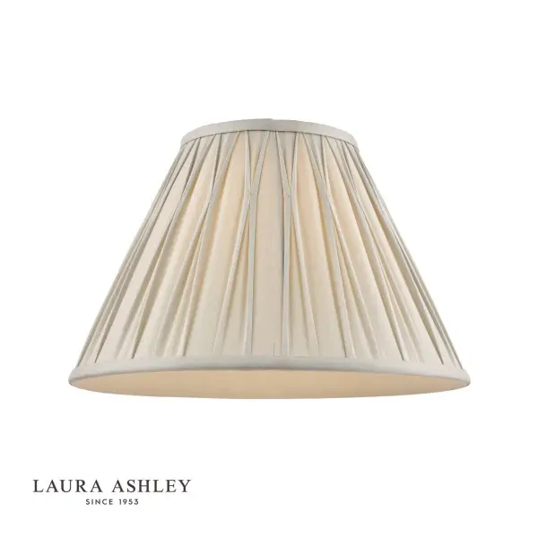 Fenn Silk Drum Shade in Silver 350mm/ 14 Inch