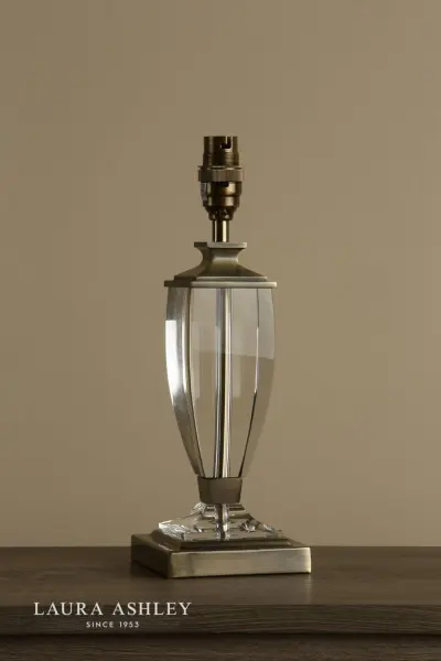 Laura Ashley Carson Antique Brass & Crystal Table Lamp Base Small