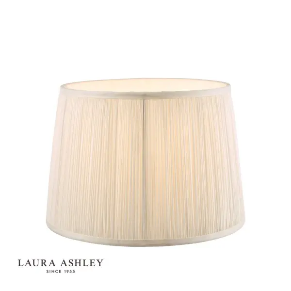 Hemsley Pleated Silk Cream Shade 250mm/10 Inch