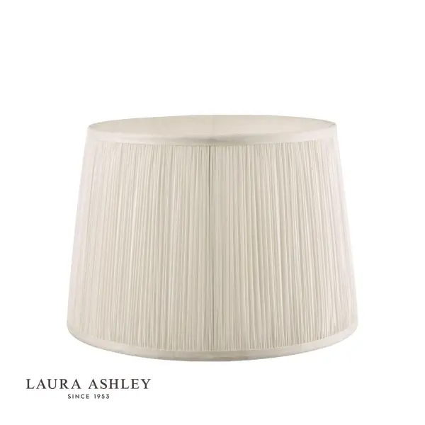 Hemsley Pleated Silk Cream Shade 250mm/10 Inch