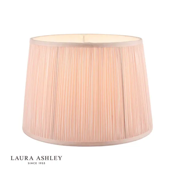 Hemsley Pleated Silk Pink Shade 250mm/ 10 Inch