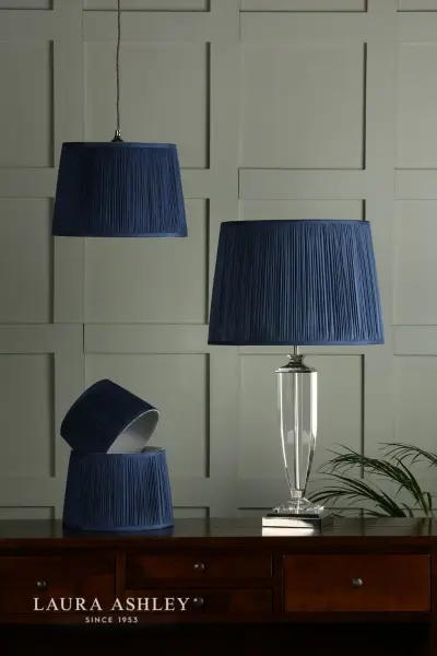 Hemsley Silk Empire Midnight Blue 20cm/8 Inch Shade